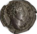 MARCUS AURELIUS AS CAESAR, A.D. 139-161. AR Denarius, Rome Mint, ca. A.D. 145-147. NGC Ch EF.