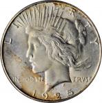 1925-S Peace Silver Dollar. MS-64+ (PCGS).