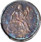1877 Liberty Seated Dime. Proof-65 (PCGS).