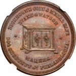 Dickeson硬币和奖牌保险箱轮船纪念章 NGC MS 64 Undated Dickesons Coin & Medal Safe