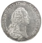 SWEDEN: Adolf Frederik, 1751-1771, AR riksdaler, 1763, KM-464.2, SM-52, initials AL, EF, ex Dr. John