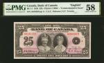 CANADA. Bank of Canada. 25 Dollars, 1935. BC-11. PMG About Uncirculated 58.