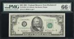 Fr. 2120-E. 1981 $50 Federal Reserve Note. Richmond. PMG Gem Uncirculated 66 EPQ.
