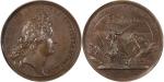 1667年法国太阳王路易十四国家建筑协会建立铜章。PCGS MS63BN 85814672