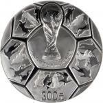 2005年2006德国世界杯足球赛纪念彩色银币1公斤 NGC PF 67