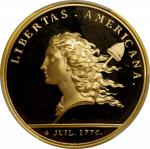 1781 (2000) Libertas Americana Medal. Modern Paris Mint Dies. Gold. No. 207/500. Proof-67 Deep Cameo