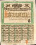 State of Alabama. Selma Marion Memphis Rail Road Company. September 1, 1869. $1,000. Signed by Natha
