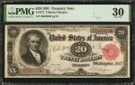 Fr. 375. 1891 $20 Treasury Note. PMG Very Fine 30.