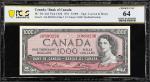 CANADA. Bank of Canada. 1000 Dollars, 1954. BC-44d. PCGS Banknote Choice Uncirculated 64.