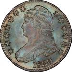1830 Capped Bust Half Dollar. Overton-123. Rarity-1. Large 0. Mint State-66+ (PCGS).
