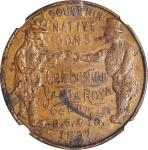 1897 Santa Rosa, CA Native Sons Celebration Souvenir Medal. Bronze. 34 mm. EF Details--Damaged (NGC)