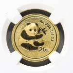 2000年熊猫纪念金币1/4盎司 NGC MS 68