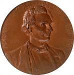 1861-1865 Abraham Lincoln - Reunion Medal. By C.H. Hanson. Cunningham 30-1600C, King-783. Bronze. MS