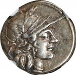 ROMAN REPUBLIC. C. Plutius. AR Denarius, Rome Mint, 121 B.C. NGC Ch VF.