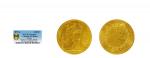 1879年法国100法郎天使金币