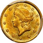 1853-C Gold Dollar. Winter-1. MS-63 (PCGS). CAC.
