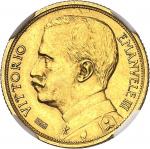 ITALIEVictor-Emmanuel III (1900-1946). 20 lire Or (ESPOSIZIONE INTERNAZIONALE AGRICOLA INDUSTRIALE),
