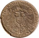 1909年青岛大德国宝一角。柏林造币厂。CHINA. Kiau Chau. German Occupation. 10 Cents, 1909. Berlin Mint. PCGS Genuine--