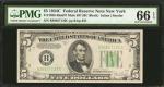 Fr. 1959-Bm637. 1934C $5  Federal Reserve Mule Note. New York. PMG Gem Uncirculated 66 EPQ.