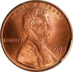 1995 Lincoln Cent. Doubled Die Obverse. MS-67 RD (PCGS).