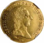 AUSTRIAN NETHERLANDS. Souverain dOr, 1786-A. Vienna Mint. Joseph II. NGC AU-55.