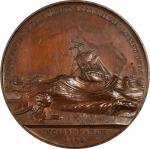 1849 Life Saving Benevolent Association of New York Medal. By George Hampden Lovett. Bronze. MS-62 B