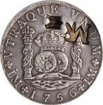 MOZAMBIQUE. Mozambique - Mozambique - Peru. 8 Reales, ND (1765). PCGS EF-45 Gold Shield; Countermark