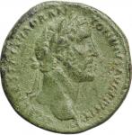 ANTONINUS PIUS, A.D. 138-161. AE Sestertius (23.26 gms), Rome Mint, A.D. 150-151. VERY FINE.