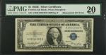 Fr. 1614. 1935E $1 Silver Certificate. PMG Very Fine 20. Mismatched Serial Number Error.