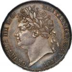 GREAT BRITAIN. Crown, 1821 Year SECUNDO. London Mint. George IV. NGC MS-61.