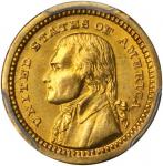 1903 Louisiana Purchase Exposition Gold Dollar. Jefferson Portrait. Unc Details--Mount Removed (PCGS