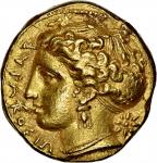 SICILY. Syracuse. Dionysios I, 406-367 B.C. AV 100 Litrai (Double Dekadrachm) (5.78 gms), ca. 400-37