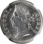 1899年海峡殖民地5分。伦敦铸币厂。STRAITS SETTLEMENTS. 5 Cents, 1899. London Mint. Victoria. NGC MS-62.