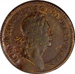 1723 Rosa Americana Twopence. Martin 3.9-E.20, W-1334. Rarity-8. VF Details--Planchet Flaw (PCGS).