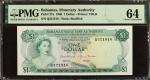 BAHAMAS. Bahamas Monetary Authority. 1 Dollar, 1968. P-27a. PMG Choice Uncirculated 64.