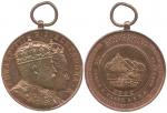 Chinese Coins, CHINA Hong Kong (Hongkong), Medal, Edward VII: Bronze Coronation Medal, 1902, conjoin