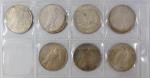 1921-1927年美国银币7枚，分别和平银币6枚及摩根银币1枚，VF至EF