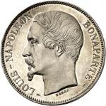 FRANCEIIe République (1848-1852). 5 francs Louis-Napoléon Bonaparte, Flan bruni (PROOF) 1852, A, Par
