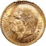 MEXICO. 2-1/2 Pesos, 1947. Mexico City Mint. PCGS MS-65.