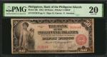 1912年菲律宾群岛银行50披索。PHILIPPINES. Bank of The Philippine Islands. 50 Pesos, 1912. P-10b. PMG Very Fine 2