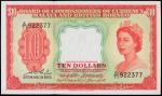 MALAYA AND BRITISH BORNEO. Board of Commissioners of Currency. $10, 21.3.1953. P-3a.