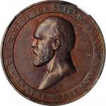 1882 United States Assay Commission Medal. Copper. 33 mm. By Charles E. Barber and George T. Morgan.