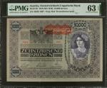 AUSTRIA. Oesterreichisch-Ungarische Bank. 10,000 Kronen, 1918 (ND 1919). P-65. PMG Choice Uncirculat