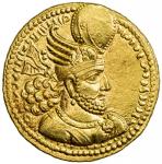 Ancients. SASANIAN KINGDOM: Varahran II, 276-293, AV dinar (7.36g), G-48, cf. Sunrise-764, crowned b
