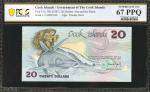 COOK ISLANDS. Government of the Cook Islands. 20 Dollars, ND (1987). P-5a. PCGS Banknote Superb Gem 