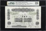 INDIA. Government of India. 10 Rupees, 1902. P-A9a. Jhun&Rez 2A.2.2A.1. PMG Very Fine 25 Net. Restor