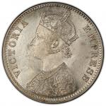 India - Colonial. BRITISH INDIA: Victoria, Empress, 1876-1901, AR rupee, 1892-C, KM-492, S&W-6.125, 