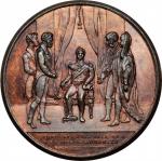 Great Britain. 1834 Slavery Abolished Medal. BHM-1673, Eimer-1290. Copper. Mint State.