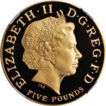 GREAT BRITAIN. 5 Pounds, 2004. NGC PROOF-69 ULTRA CAMEO.