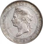 1867年香港壹圆银币。香港造币厂。HONG KONG (SAR). Dollar, 1867. Hong Kong Mint. Victoria. PCGS Genuine--Repaired, A
